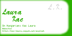 laura kac business card